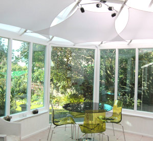 detail of our conservatory blinds in buckinghamshire